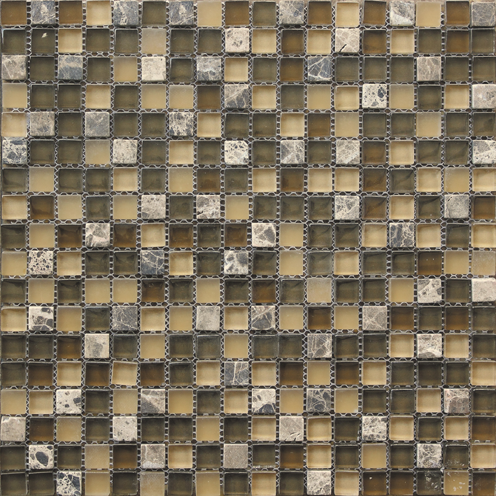 Small Chip Stone Glass Mixed Mosaic Tile