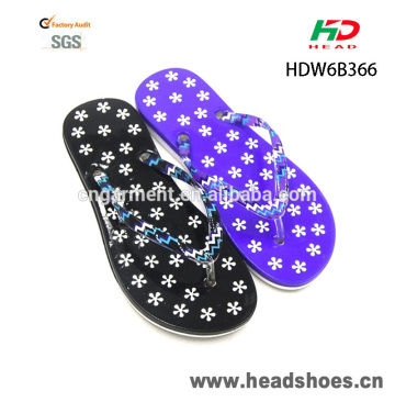 Ladies good quality flat durable good quality summer flip flops