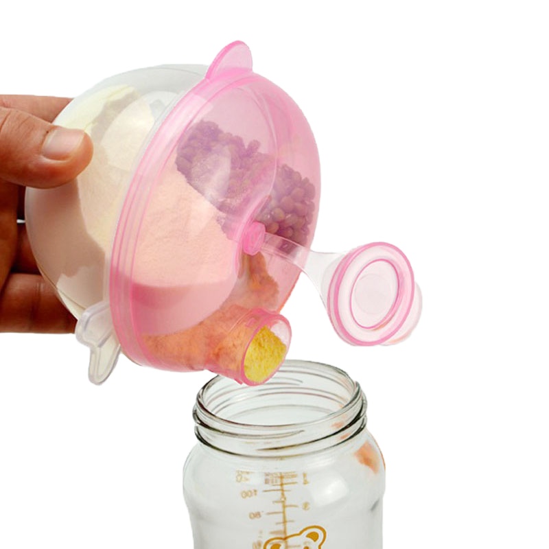 Easy To Carry Pumpkin Shape Baby Milk Powder Dispenser Container Travel