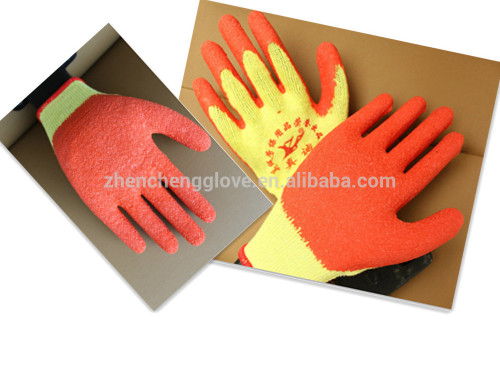 Latex rubber coated working gloves,rubber coated gloves,good grip rubber coated gloves