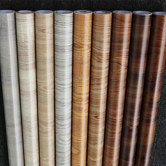 Pvc Wooden Textured Decorative Foil Vinyl Self Adhesive Lamination Film For Mdf Furniture Jpg