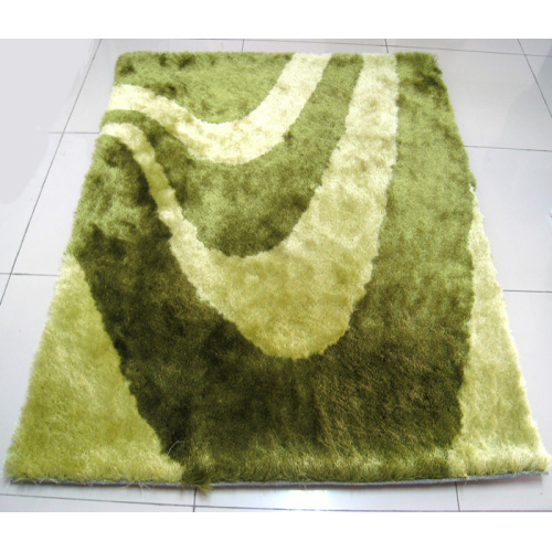 Poliester Silk Shaggy Design Carpet