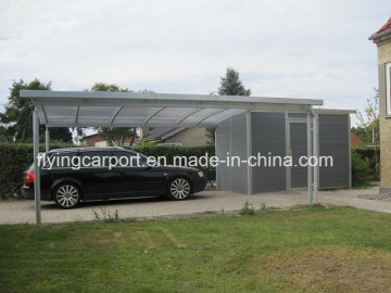 Flying Steel Carport with Plycarbonate Sheet