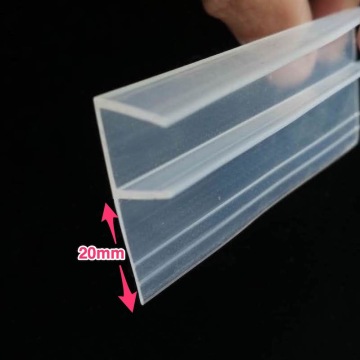 Frameless Shower Stall Bathroom Door Window Balcony Screen Sealing Strip Weatherstrip Draft Stopper Silicone Transparent