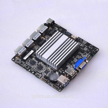 4* LAN J1900 Mini ITX Motherboard quad core fanless Q1900G4-M