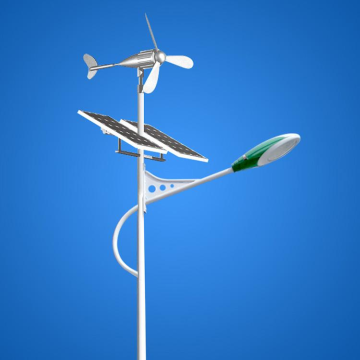 Lampadaire hybride solaire à panneau solaire LED