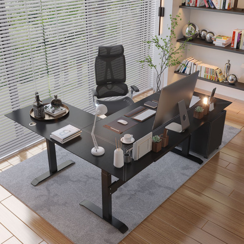 L bentuk furnitur modern, meja kantor desain baru