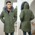 Parka pour hommes bon marché vert olive à vendre