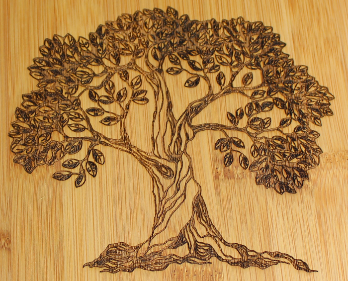 laser wood engraving