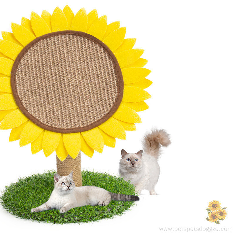new round sisal sunflower cat climbing frame toy