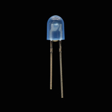Lente LED azul difusa oval superbrilhante através do orifício