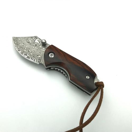 Handmade Small Hunting Damascus Knife