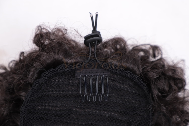 Vigorous Afro Short Kinky Curly Hair Bun Synthetic Puff Drawstring Ponytail Chignon Hair For Black Women (4# Color)