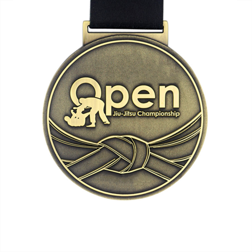 Round Shape Open Jiu Jitsu Championship Medal