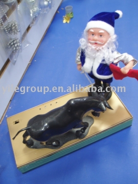 Bull &amp; Santa  Claus Gift