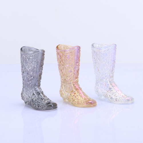 Colorful Ion Plating Boot Glass Decoration