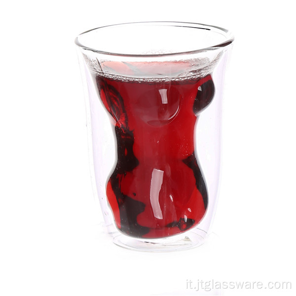 Bicchiere da vino whisky in vetro