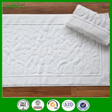 100 cotton white terry cloth bath mats
