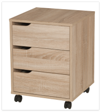 Commercial-Grade 3-Drawer Mobile File Cabinet