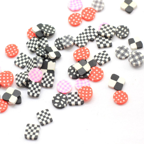 500g Mix Design Round Dot Square Grid Clay Sprinkles For Slime Materials Polymer Clay Slice Crafts Making DIY Nail Art