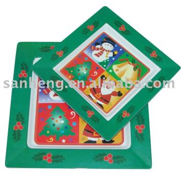 8"/10" square melamine dish set