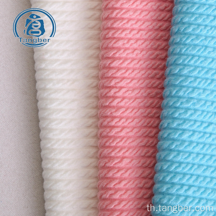 ฟองโพลีเอสเตอร์ jacquard ผูกมัดผ้าฟลีซนุ่มพิเศษ