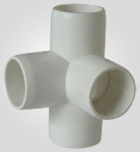 cross tee Bathroom fittings Grey cpvc pipe and pipe fittings