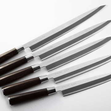Abrasion and corrosion resistance sashimi knife