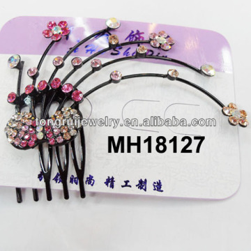 small bowknot flower hair combs