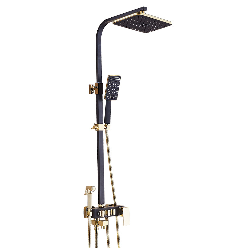 욕실 피팅 샤워 수도꼭지 세트 강우 폭포 멀티 기능 헤드 샤워 키트