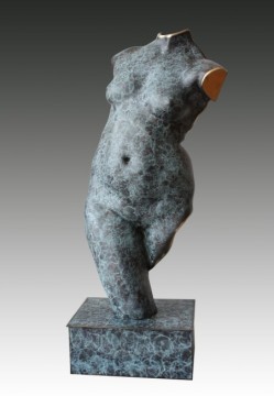 bronze torso sculpture