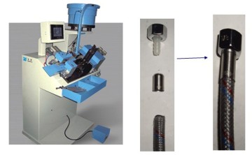 BFZP-A Automatic control assemble sleeve core and nut air conditoning hose assembly machine