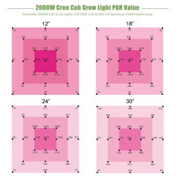 Luz hidropônica de planta Spectrum Fob Grow Light