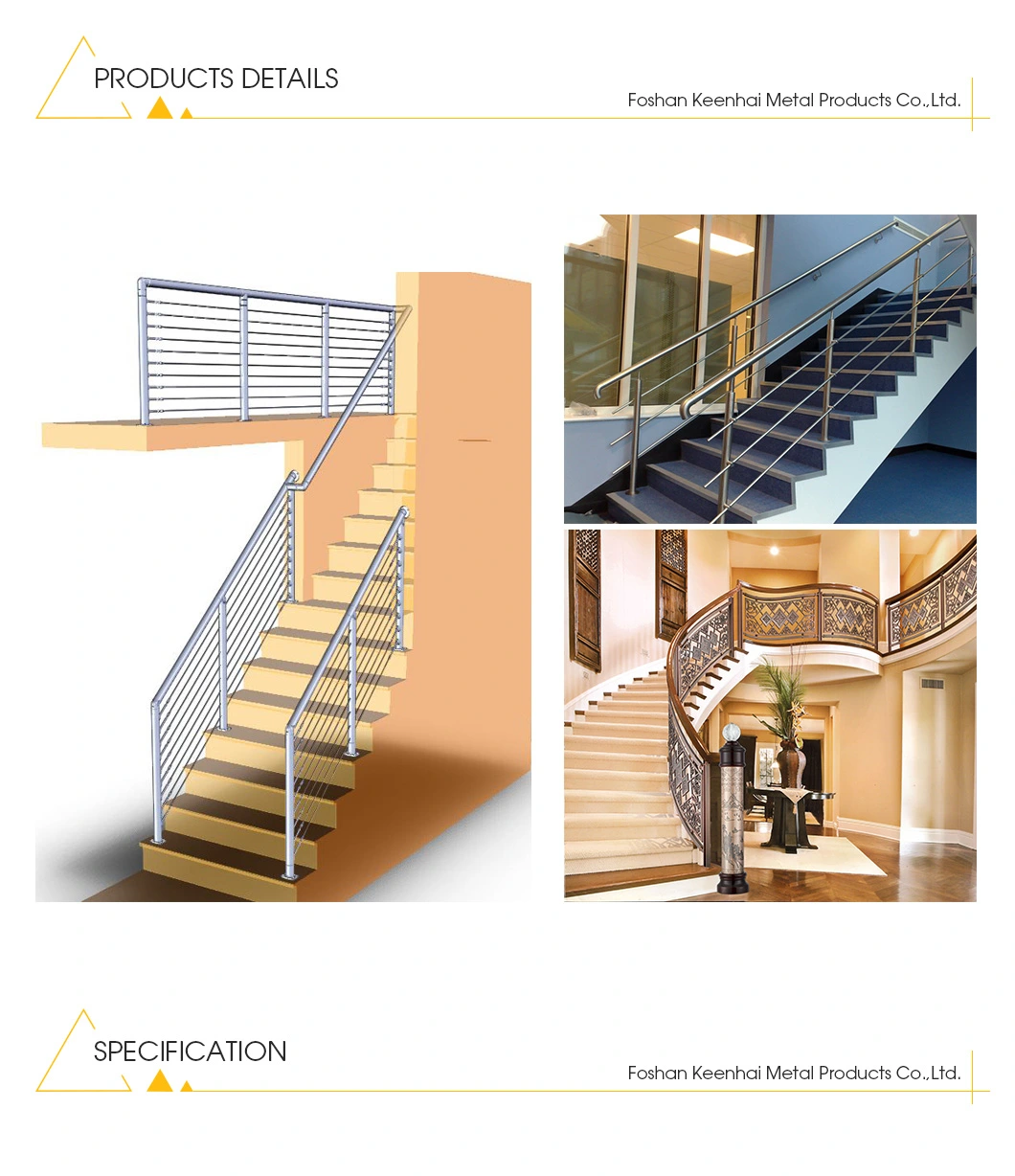 China Wholesale Customed Design Staircase Stainless Steel Balustrade
