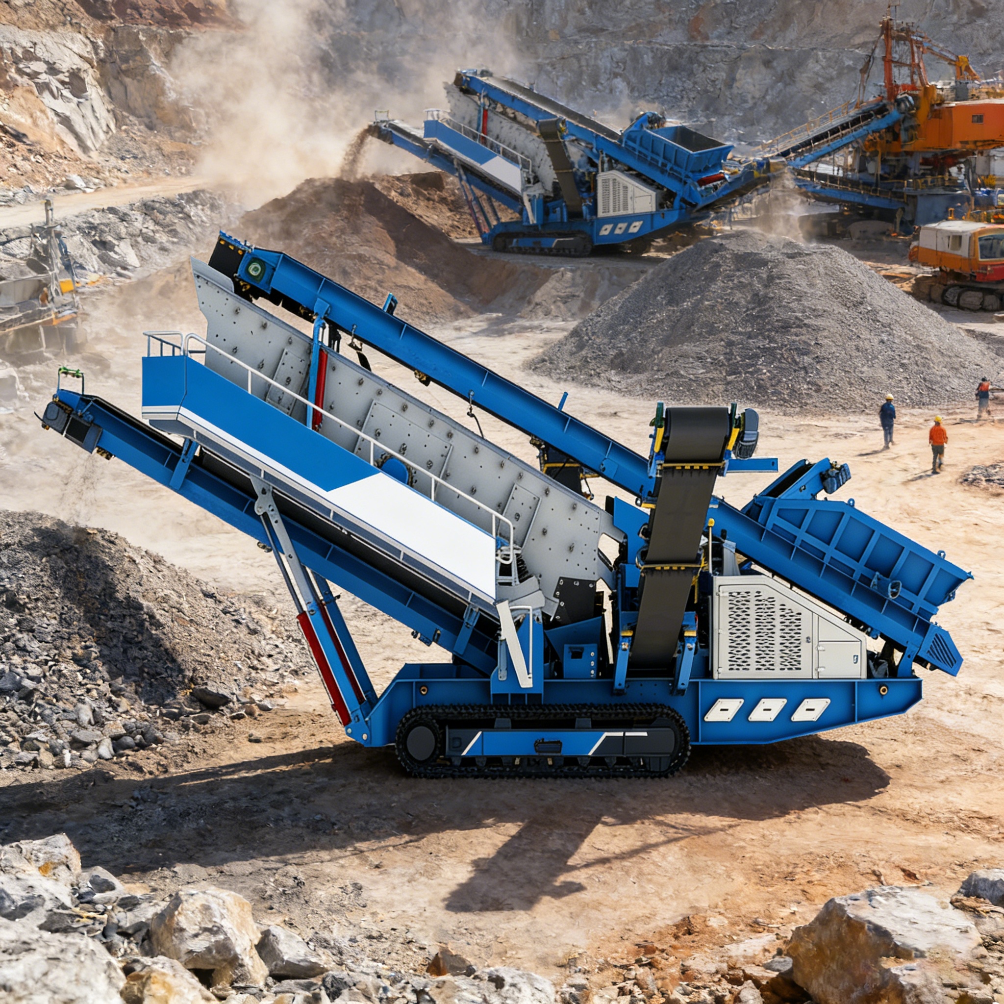 Unit Penyaring Terlacak Seluler Mobile Tracked Screener Unit