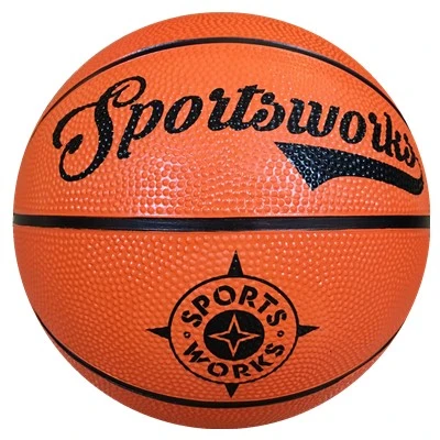 Orange Color Size 7 Rubber Basketball