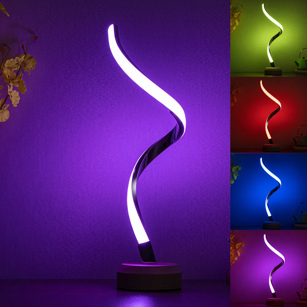 RGB Colourful LED Night Light Bedside Lamp Table Lamp