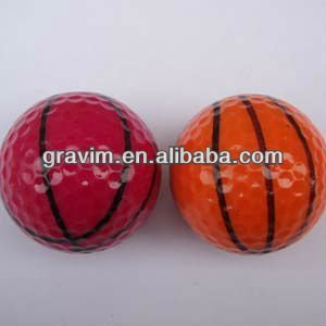 Basketball design golf ball