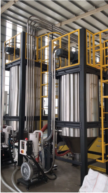 Industrial dehumidification crystallization drying