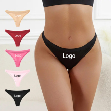 Ladies Customized Plus Size Cotton Thongs Underwear