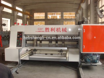 corrugated cardboard flexo printing slotting and die cutting machine