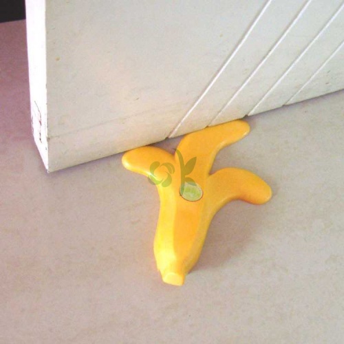 Butée de porte en silicone en forme de banane de haute qualité