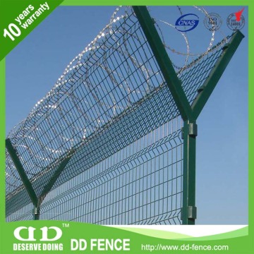 Galvanized Airport Mesh Fence / Cheap Airport Fence Panel