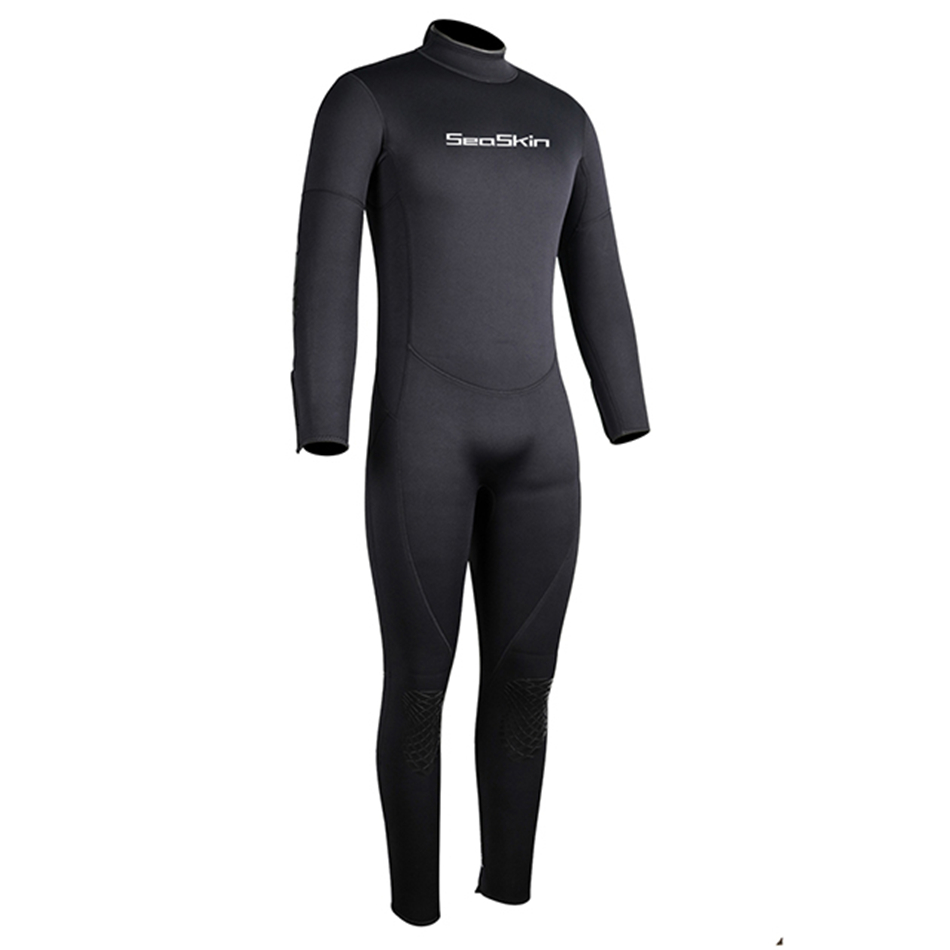 Seaskin erkek neopren arka zip tek parça wetsuits