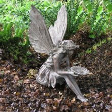 High quality garden decor girl fairy life size bronze beautiful fairy