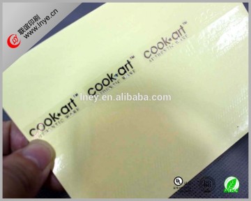 Transparent PET Adhesive label sticker printing