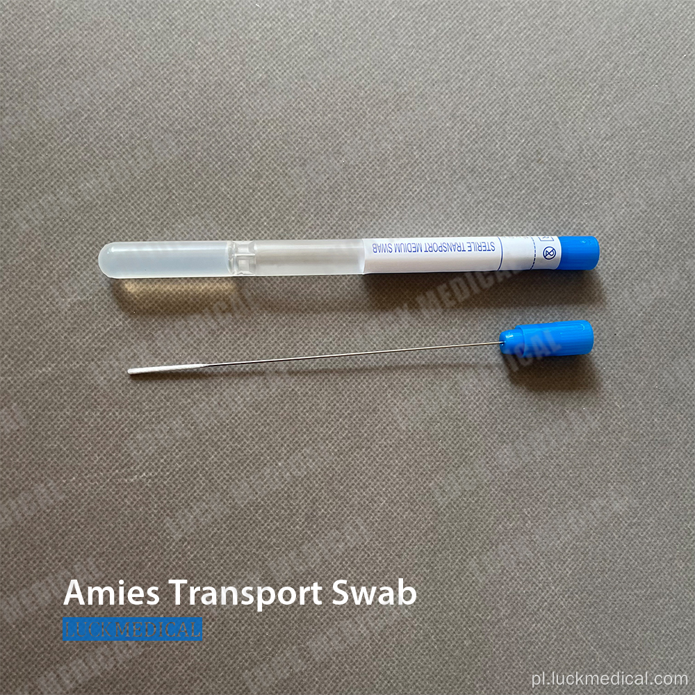 Transport Swab Tube drewniana bawełniana czubek CE