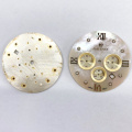 White MOP Dial Applied Diamond Index For Watch