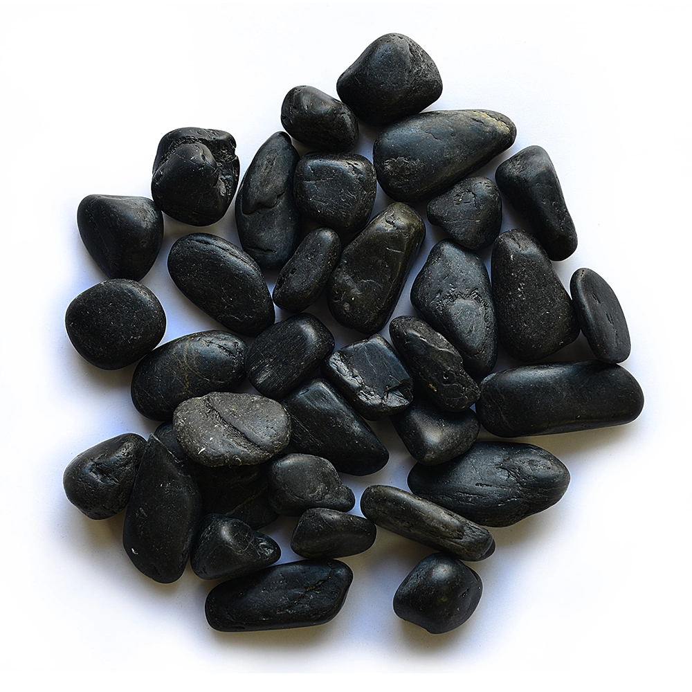 Bathroom Decoration Nature Stone Black River Rock Pebble Tile