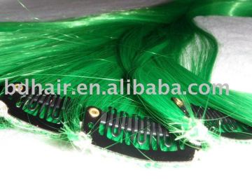 synthetic clip on hair extensions